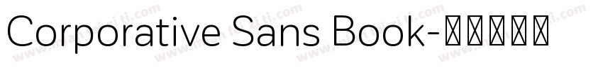 Corporative Sans Book字体转换